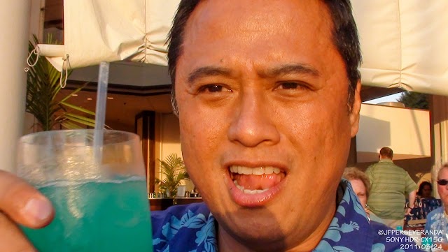 Drinking Blue Hawaii's - Westin Maui Resort