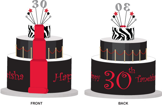 30th birthday cake toppers. for a 30th Birthday Party.