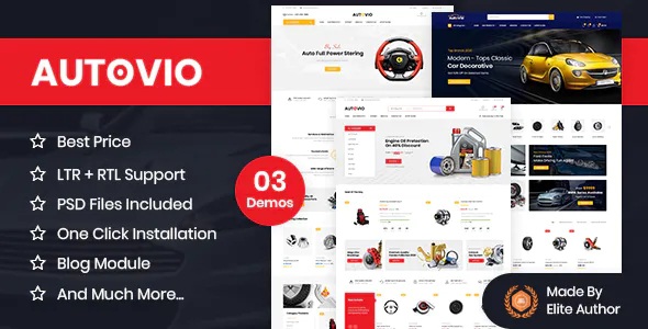 Best Car Accessories, Auto Parts OpenCart Theme