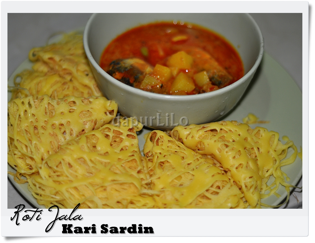 .: Roti Jala Cicah Kari Sardin