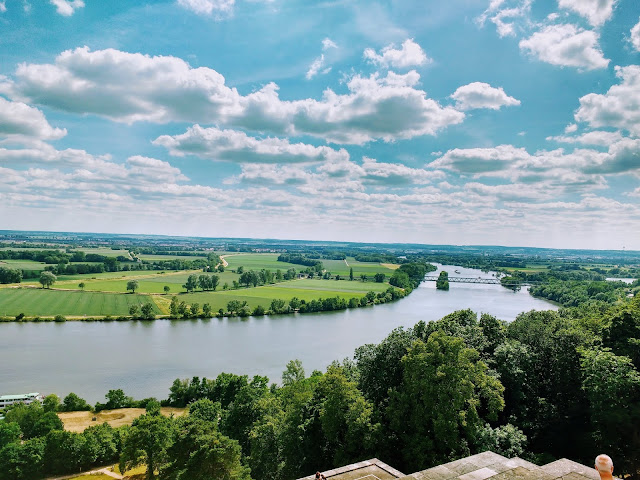 Panorama doliny Dunaju koło Ratyzbony