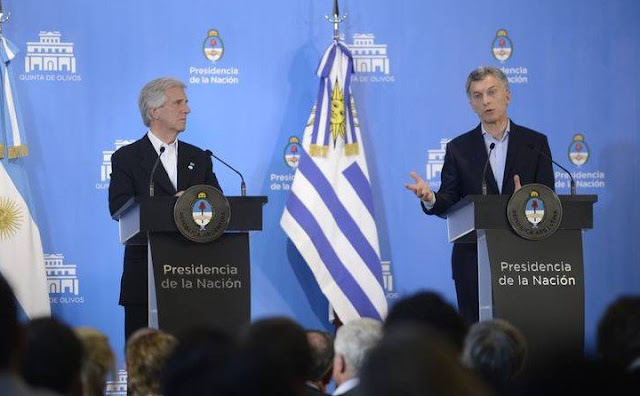 Presidentes de Argentina y Uruguay: En estos términos, Venezuela no puede ser parte del Mercosur.