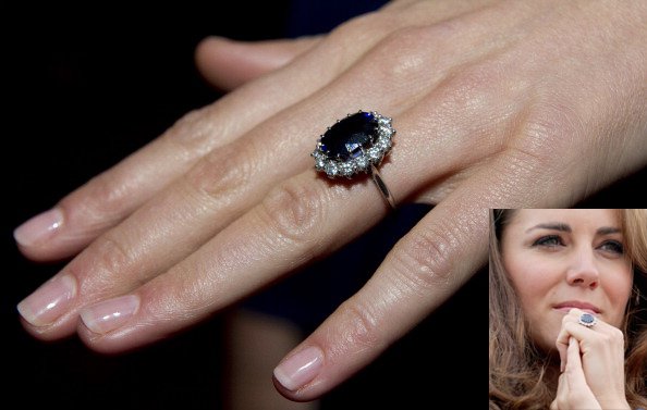 File photo shows Kim Kardashian wearing the 20-karat diamond ring ...