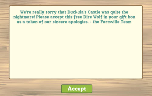 FarmVille Duckula's Castle Nightmare Notice - FvLegends.Com