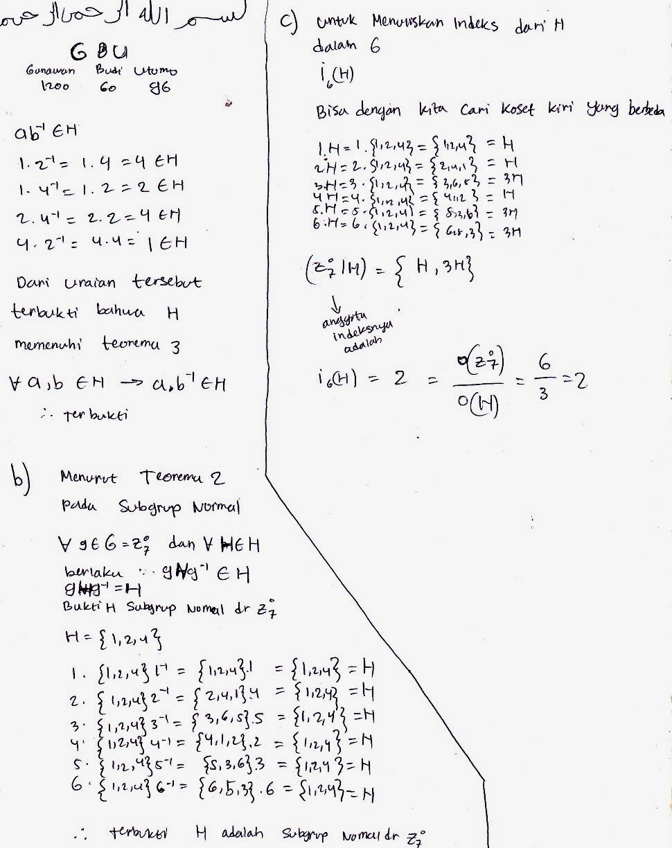 Aljabar Abstrak 1 (Universitas Ahmad Dahlan) yang wajib 