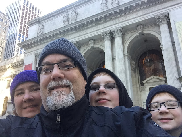 A photo of David Brodosi and his family in New York.