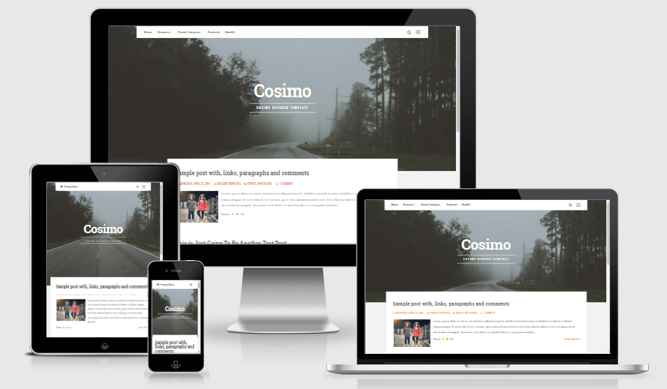 Cosimo - Responsive News and Magazine Blogger Template