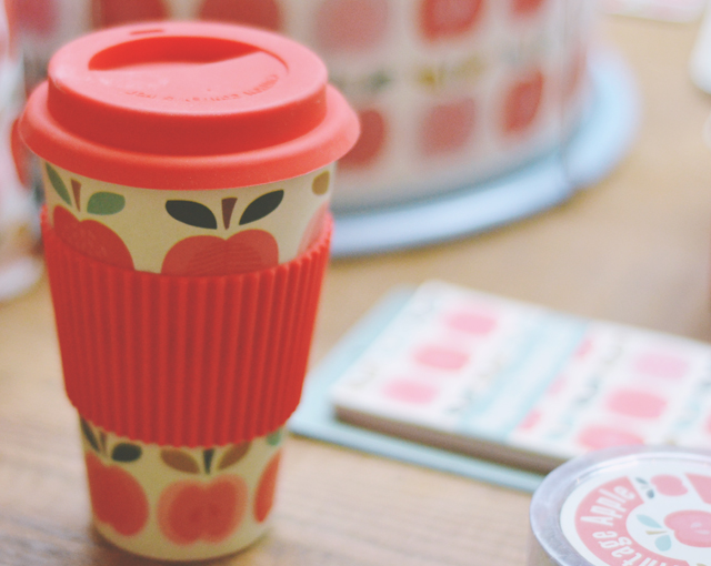 Apple print flask