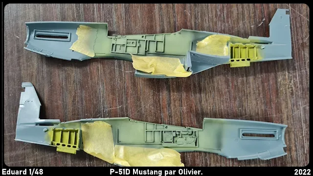 Montage pas à pas de la maquette du P-51D Mustang d'Eduard au 1/48 par Olivier.