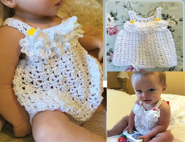  Crochet a Baby Romper Pattern for a Little Baby Girl