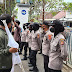 Ratusan Personel  Polres Sukabumi Kota Kawal Aksi Damai PB Himasi 