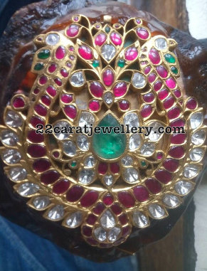 Ruby Emerald Exclusive Temple Pendants