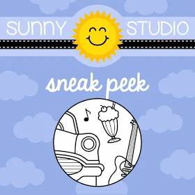 Sunny Studio Stamps: Sock Hop Stamp Set Sneak Peek