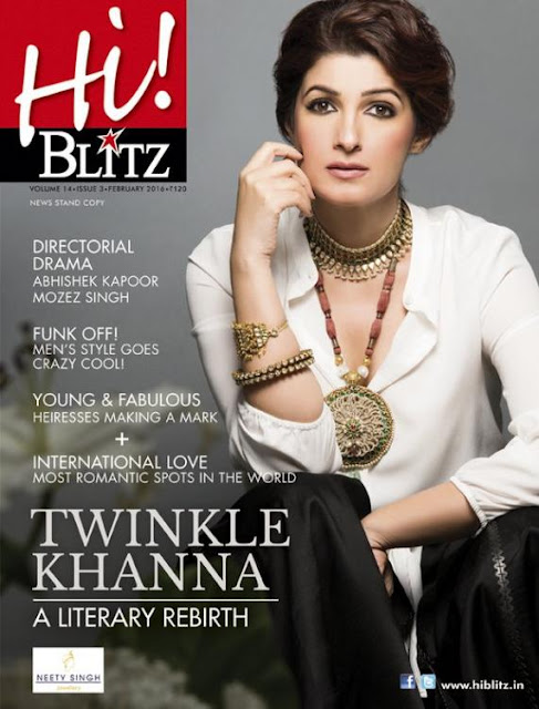 The Literary Rebirth: Twinkle Khanna covers Hi Blitz!