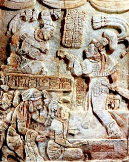 Mayas - Dintel Yaxchilán - HistoriaDeLasCivilizaciones.com