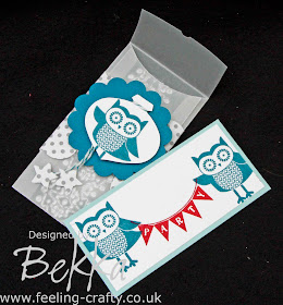 Cute Owl Occasions Party Invite by Stampin' Up! Demonstrator Bekka Prideaux - check out her blog for loads of great ideas