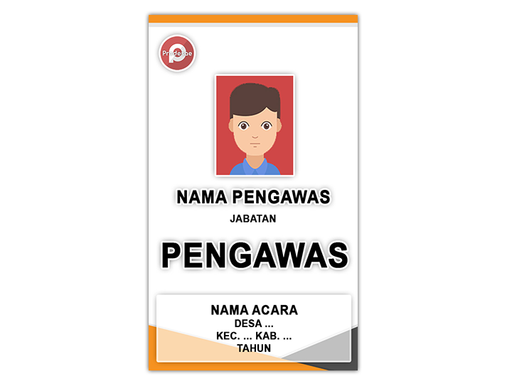 Download Template ID Card Pengawas File PSD