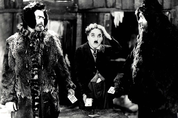 A scene from the The Gold Rush