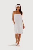 <br />Boca Terry Women's Spa Wrap - Waffle Poly Cotton - Sizes Available