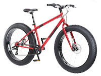 Mongoose Dolomite Fat Tire Bike with red frame, image