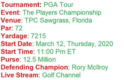 The Players Championship tee times 2020