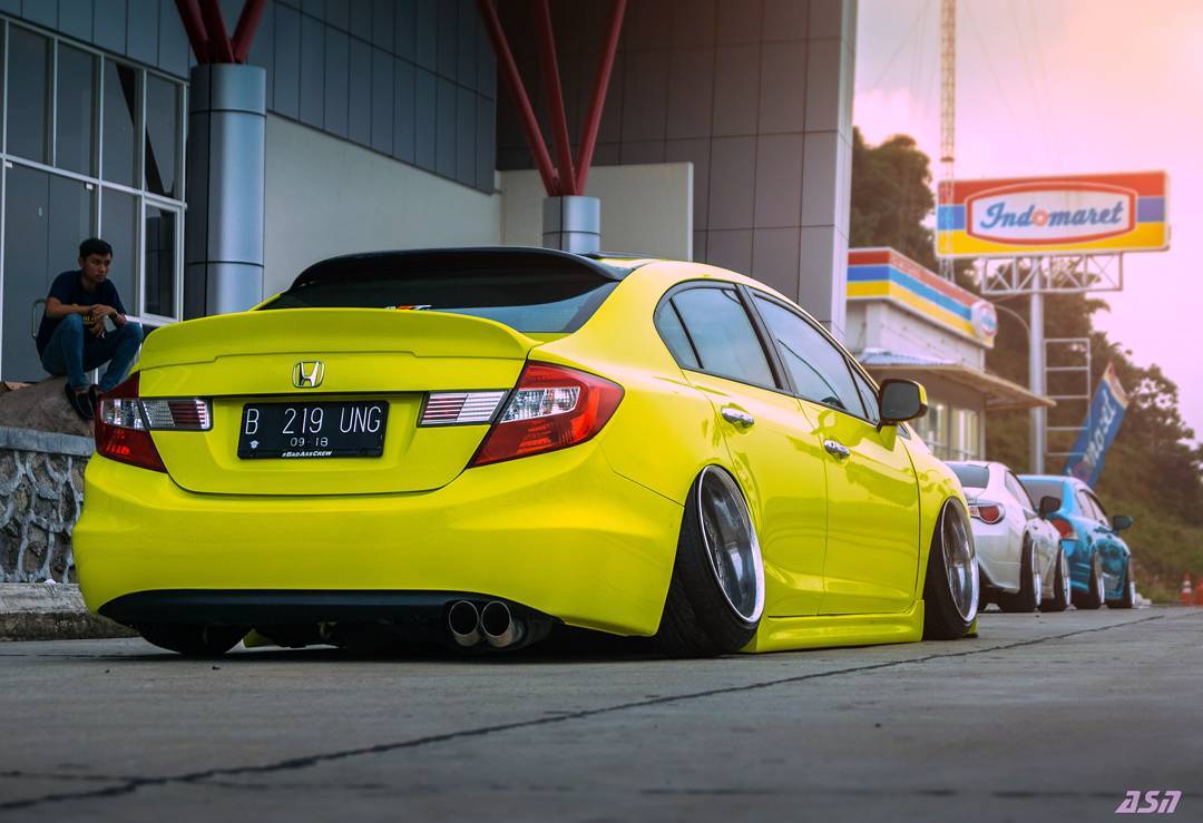 Modifikasi Honda Civic Warna Neon Kuning Owner Aguungsn All Modify