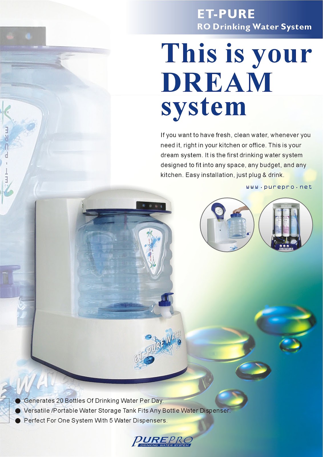 PurePro® ET-PURE Reverse Osmosis Water Filter System