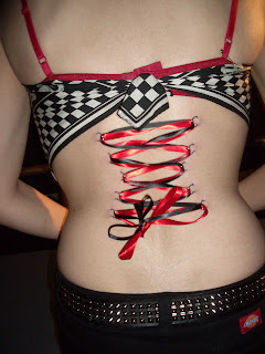 Corset Piercing Style on Back Girl