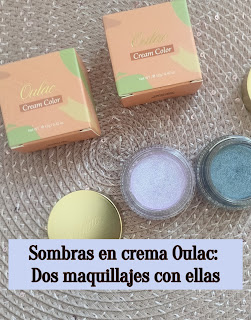 Dos maquillajes con sombras en CREMA