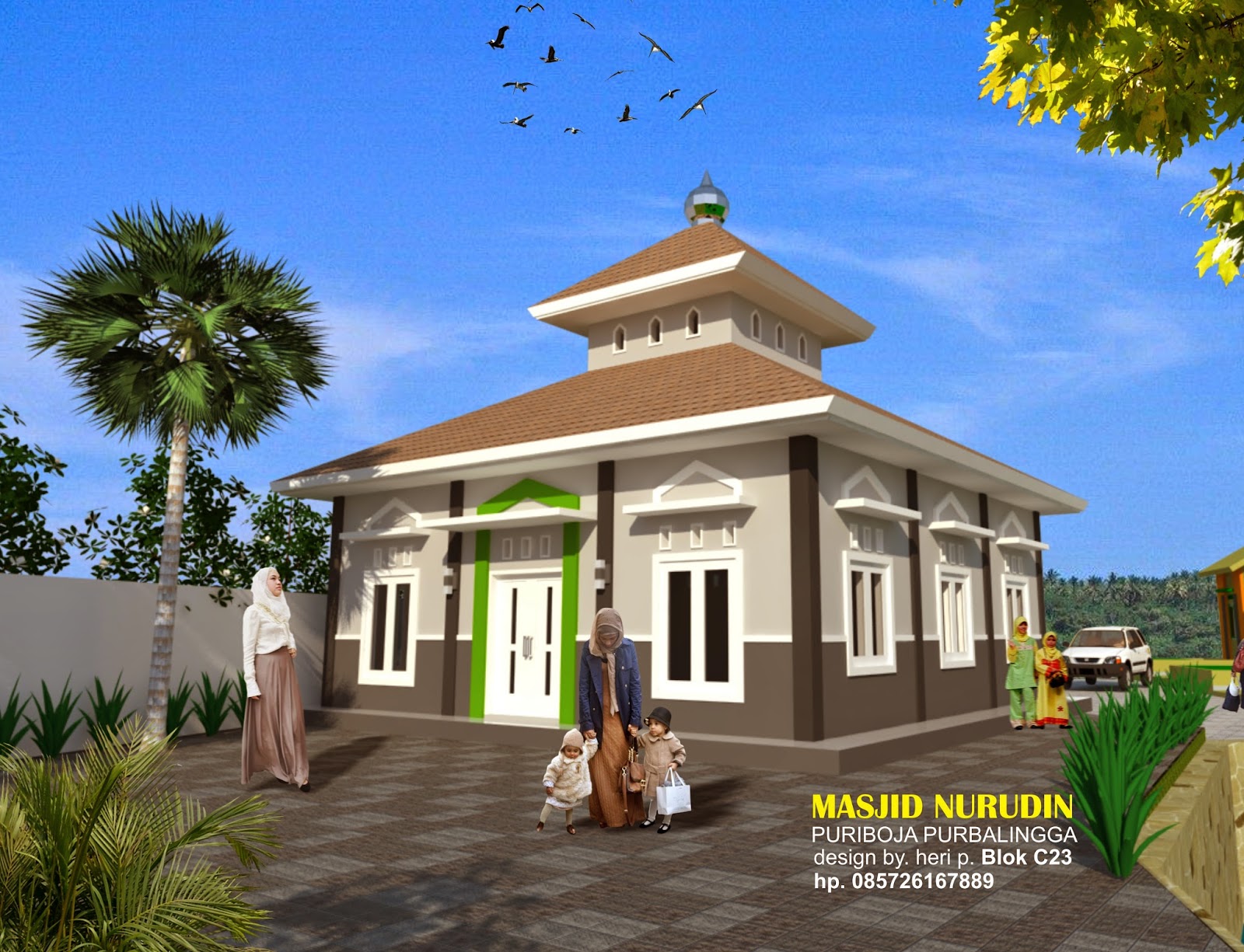  DESAIN  MASJID  DI PERUM PURI BOJA PURBALINGGA Jasa 