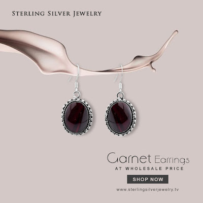 garnet gemstone earrings wholesale