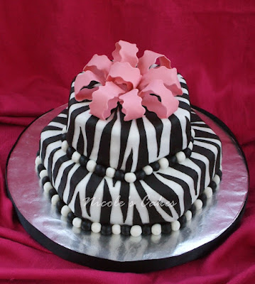 Birthday Cake  on Confections  Cakes   Creations   Funky Zebra Striped Cake