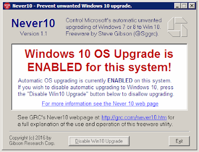 Cara Disable/Mematikan Windows 10 Upgrade Pada Windows 7 Dan Windows 8 Selamanya