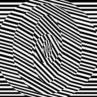 letter O as Op art