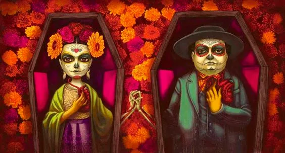 Detalle de ilustración del libro sobre Frida Kalho ilustrado por el ilustrador Benjamin Lacombe.