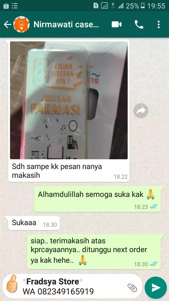 Case HP Farmasi Custom Nama