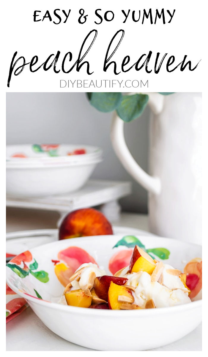 peach dessert fills decorative peach bowl