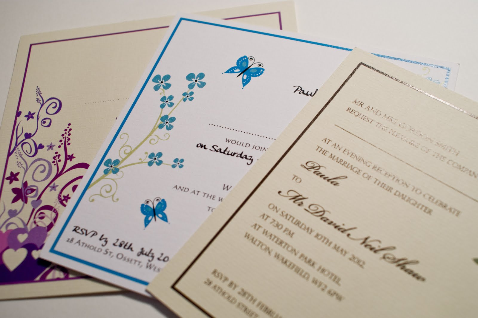 hippie wedding invitation