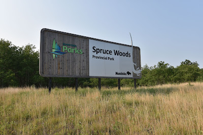 Spruce Woods Provincial Parks sign.