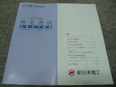 新日本電工 第119期株主通信 決算のご報告