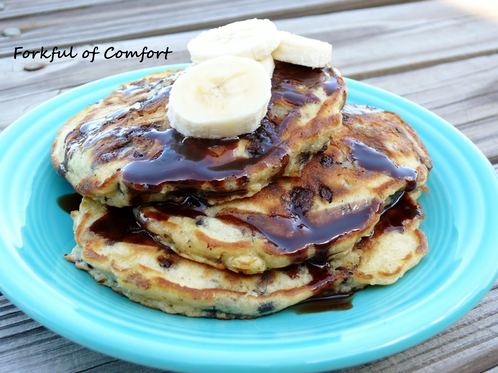 Comfort: just Pancakes eggs how to pancakes of with bananas and  Chunky make Monkey Forkful