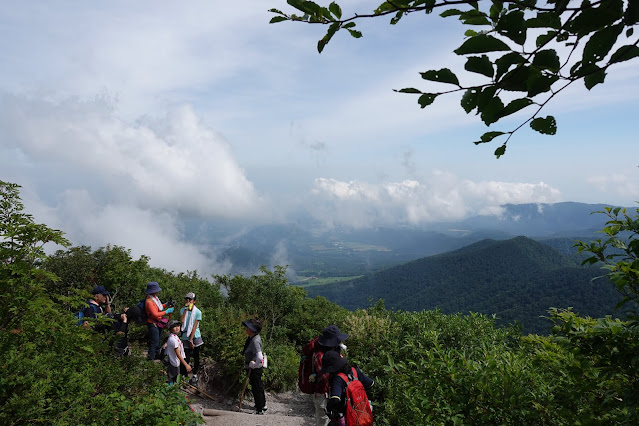 8月の大山夏山登山道