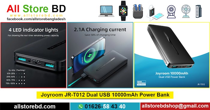 Joyroom JR-T012 Dual USB 10000mAh Power Bank