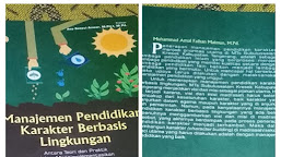 Buku berjudul Manajemen Pendidikan Karakter Berbasis Lingkungan Bisa Dibeli Lewat Online
