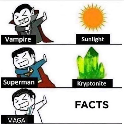 MAGA Fact Kryptonite cartoon