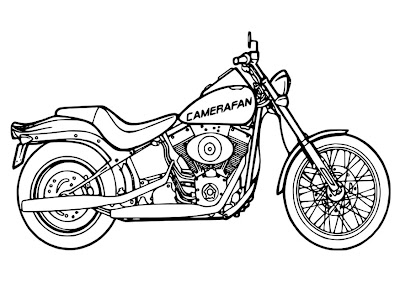 Printable motorcycle coloring pages