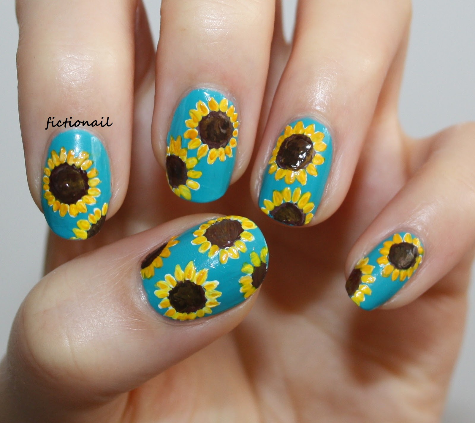 5d Embossed Sunflower Nail Art Stickers self Adhesive Flower - Temu