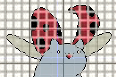 catbug pixel art grid Pin on cross stitch