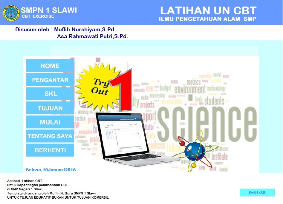 IdadupidENGLISH: SOAL LATIHAN UN IPA CBT