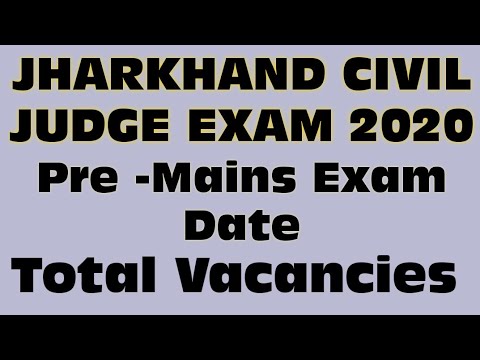  2020 Jharkhand Judicial service exam PCS J civil judge